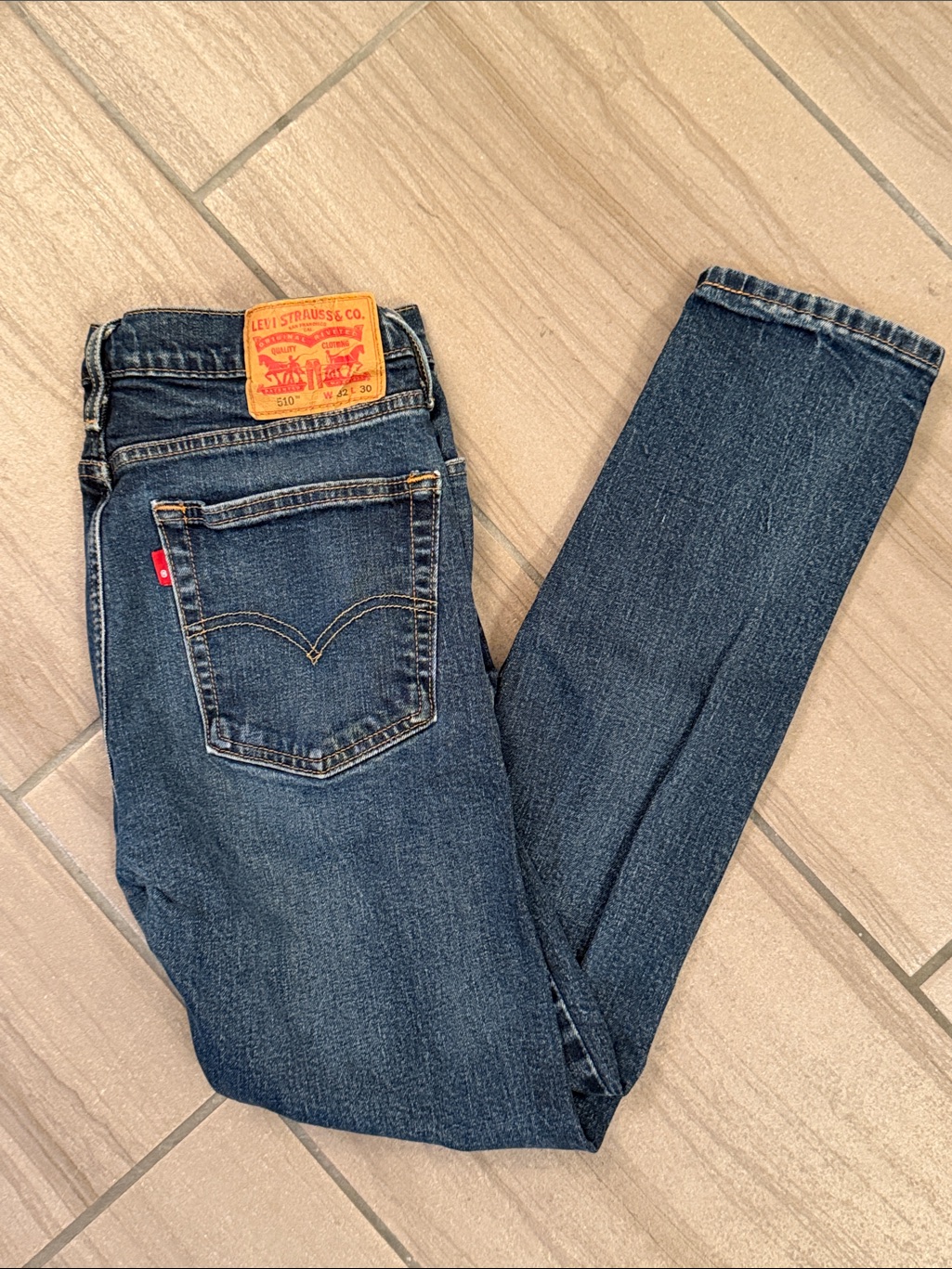 Levi's 510 Men’s Slim Straight Jeans Dark Blue Denim